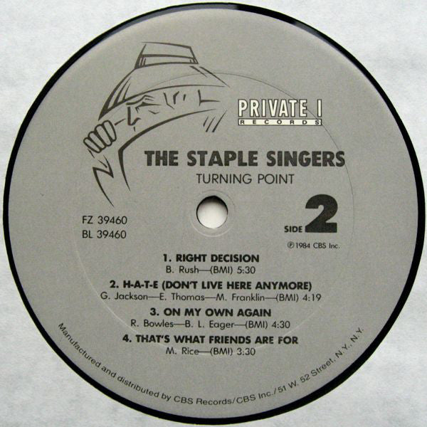 The Staple Singers – Turning Point -1984-Funk / Soul Style: Disco, Funk, Soul (vinyl)