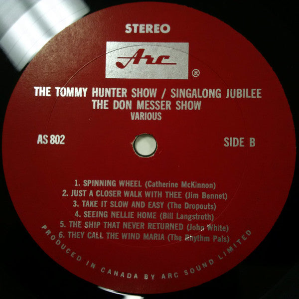 The Tommy Hunter Show, Singalong Jubilee, The Don Messer Show - Folk, World, & Country (Rare Vinyl)