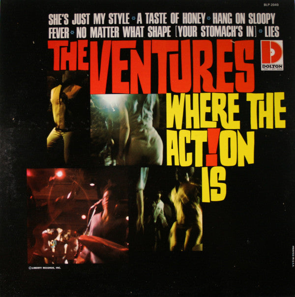 The Ventures – Where The Action Is - 1965 -Surf, Instrumental, Pop Rock, Rock & Roll (Vinyl)