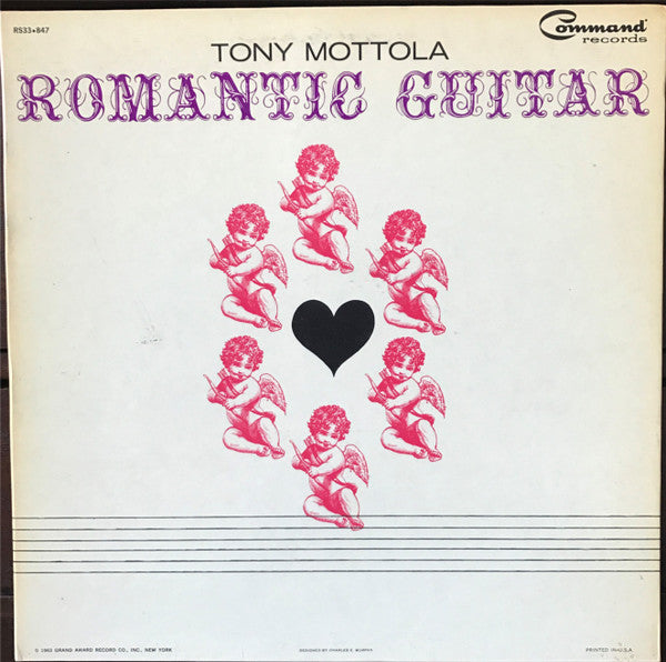 Tony Mottola – Romantic Guitar - 1963-Jazz,Pop (Vinyl) Made in Canada