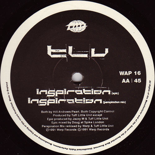 Tuff Little Unit – Inspiration - 1991-Electronic Style:House, Techno (Vinyl) Vinyl, 12", 45 RPM