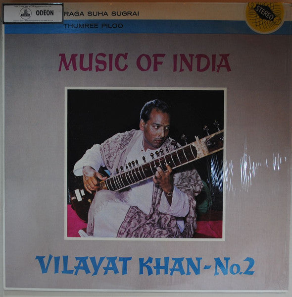 Vilayat Khan – Music Of India No. 2 - 1963-Folk, World, & Country Style: Indian Classical, Hindustani ( Rare Vinyl)