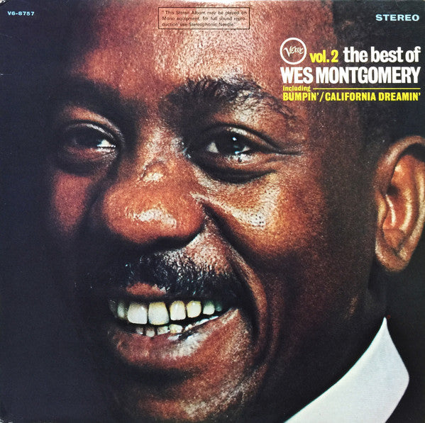 Wes Montgomery – The Best Of Wes Montgomery Vol. 2 - 1968- Jazz, Latin, Funk / Soul, Blues (vinyl)