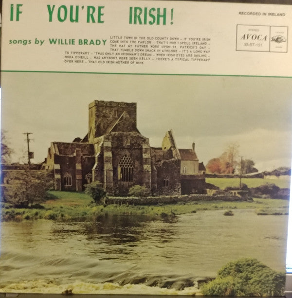 Willie Brady – If You're Irish! Songs by - Folk, World, & Country (vinyl)