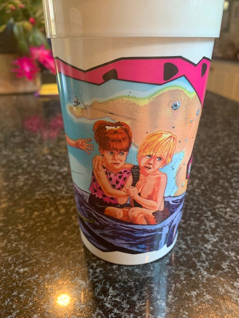 Vintage McDonald’s Coca Cola Flintstones" BARNEY "Movie Large Plastic Cup