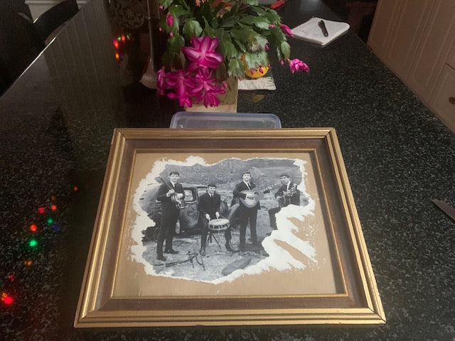 Handmade Beatles Picture "Framed" a unique gift for the Collector