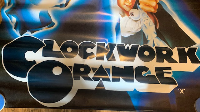 HUGE STORE DISPLAY POSTER Stanley Kubrick's Clockwork Orange Malcolm McDowell Mystery