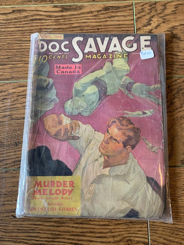 Doc Savage 1936 April. Pulp Magazine