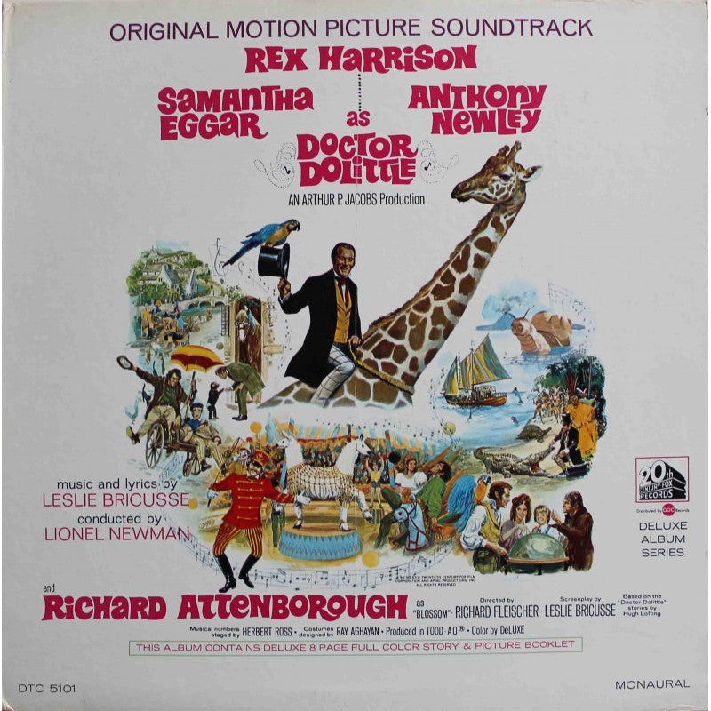 Doctor Dolittle Original Motion Picture Soundtrack - 1967- Soundtrack, Musical ( Rare Vinyl) Sealed Copy !