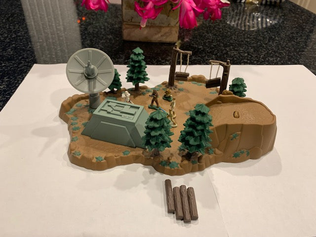 Vintage 1994 Star Wars Galoob Micro Machines Planet Endor Forest Mini Play Set