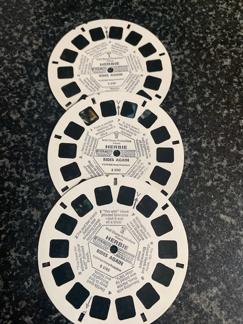 GAF B-578 Disney Herbie Rides Again 3-reel Viewmaster set 1974
