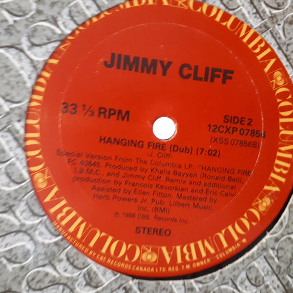 Jimmy Cliff – Hanging Fire - Reggae , Vinyl, 12" (Single)
