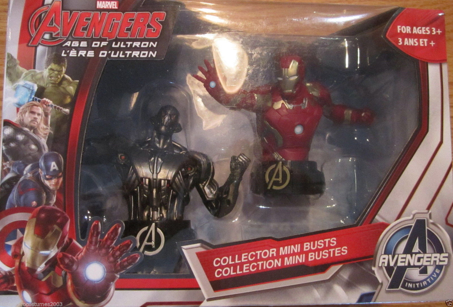 Avengers Age Of Ultron Collector Mini Busts Iron Man & Ultron Marvel Comics NEW