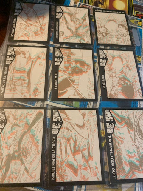 1983 Topps Sealed Movie Trading Cards Complete Set (1-44) Jaws 3D