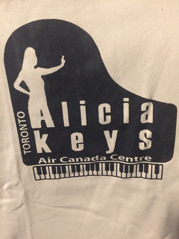 Alicia Keys - at the Air Canada Centre , Toronto Light Brown T Shirt - Female (S)