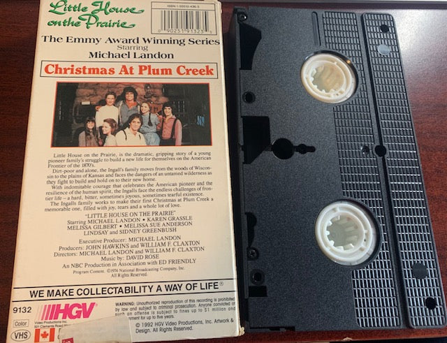 Little House on the Prairie TV Series VHS Home Video CHRISTMAS AT PLUM CREEK