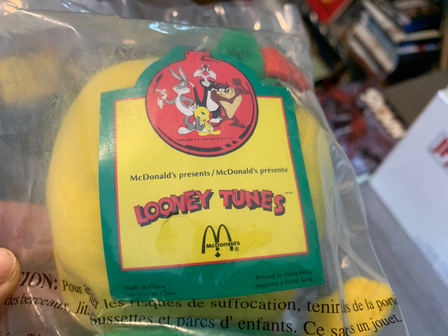 1992 Mcdonalds Looney Tunes Plush, Set Of 4 (bagged)