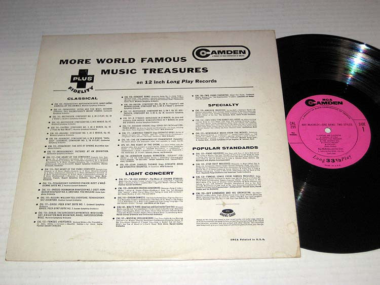 RAY McKINLEY One Band Two Styles -Big Band (vinyl)