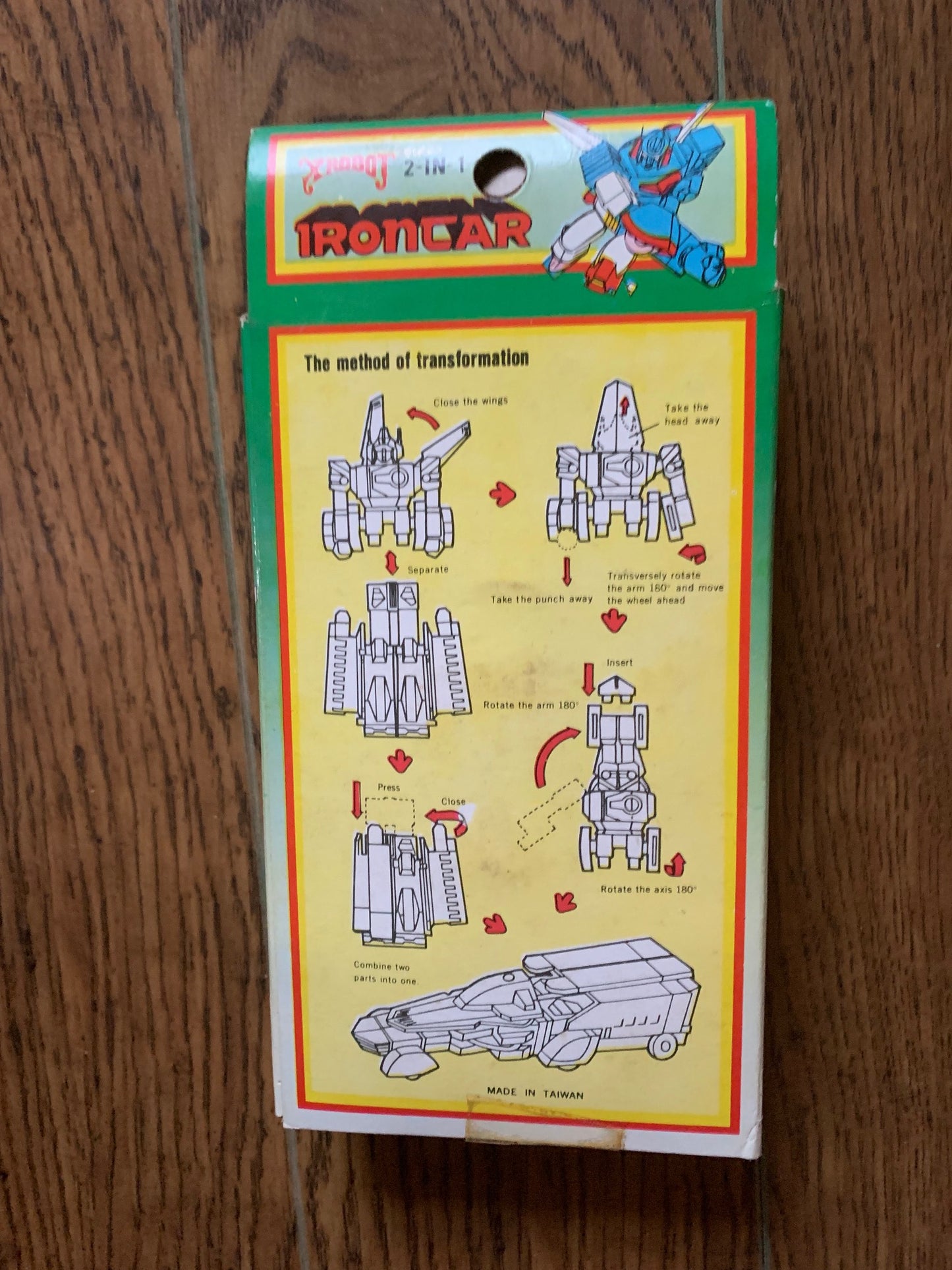 XROBOT IRONCAR 303 transformers style robot in box