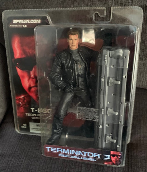 McFarlane Terminator 3 Rise of the Machines Figure NIP T-850 Terminator &  Coffin