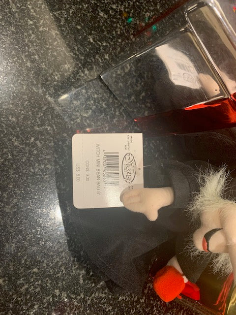 Disney Mini Bean Bag Witch 8" Plush Stuffed Animal w/Tags New