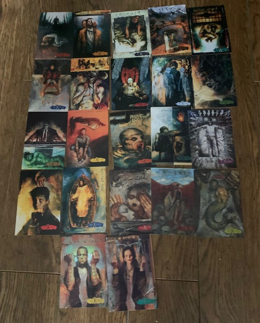 1996 20th Century Fox The X-FILES VHS Video Insert PROMO Cards ( 22 in this lot) Very Rare