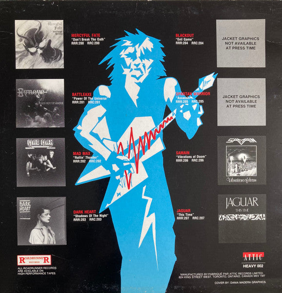 Roadrunner Sampler (1984, Canada, 2×Vinyl LP) — HEAVY 002