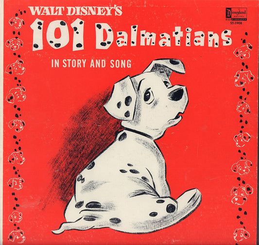 Walt Disney's 101 Dalmations In Story and The Songs - 1963 RARE VINYL
