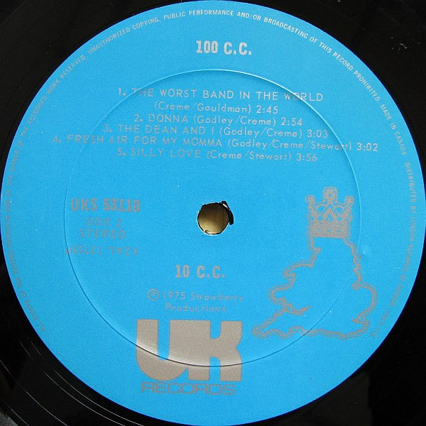 10cc Greatest Hits Of 10cc -1975 -  Pop Rock, Classic Rock (vinyl)