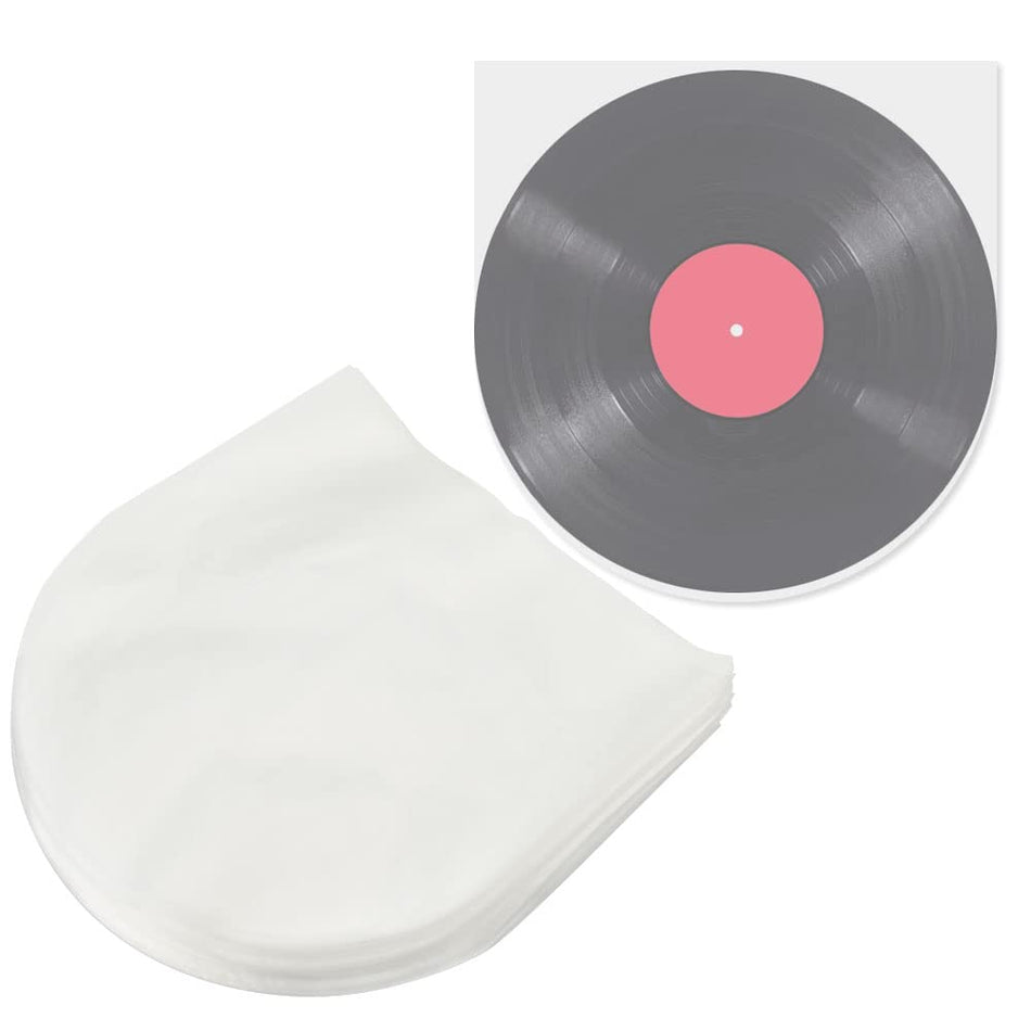 25‑Pack 12-Inch Inner Vinyl Record Sleeves – Anti‑Static