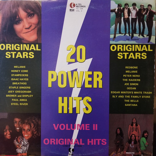 20 Power Hits Volume II - 1972-Pop Rock, Classic Rock ( Vinyl ) Redbone, Santana,Sly