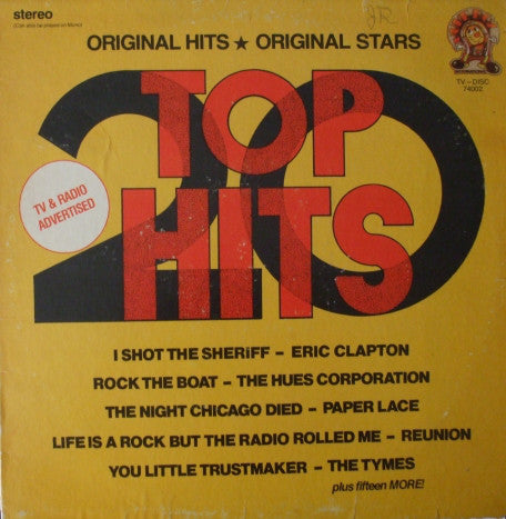 20 Top Hits - 1974 various- Clapton, Al Wilson,terry jacks,Stylistics +
