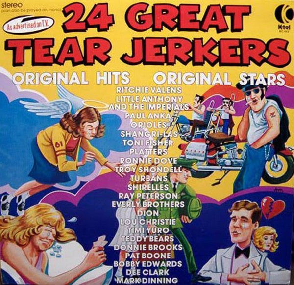 24 Great Tear Jerkers -1976-Rock (vinyl) Ritchie Valens , Orioles , Timi Yuro + (Vinyl)  mint