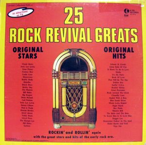 25 Rock Revival Greats -1972 - Surf, Rock &amp; Roll, Rockabilly ( vinyl )