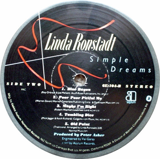 Linda Ronstadt - Simple Dreams-1977 Country Rock ( Clearance vinyl ) Overstocked