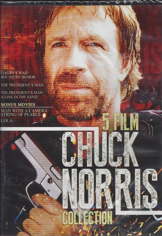 5-Film Chuck Norris Collection - MINT DVD-  Disc Only / No Cover