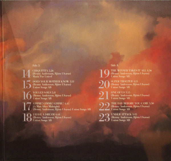 ABBA ‎– The Singles (The First Ten Years) -1982 (2 lp set) Pop (vinyl)  Mint Copy