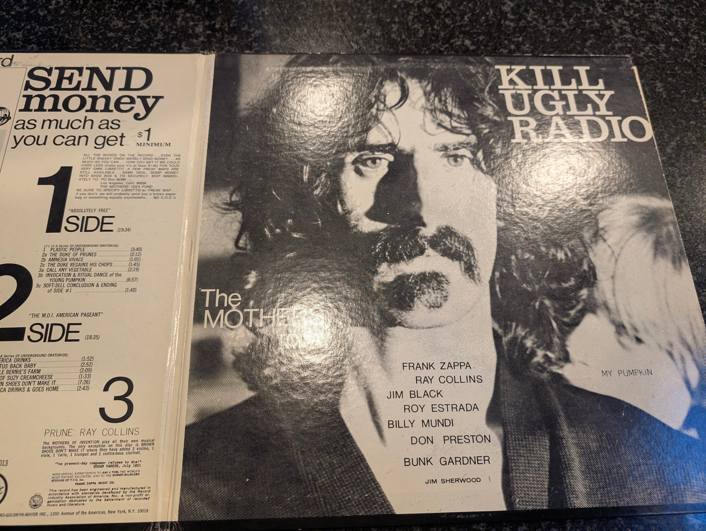 Mothers Of Invention, The Absolutely Free Mono Frank Zappa 1967 Blues Rock, Psychedelic Rock, Avantgarde, Prog Rock (vinyl)