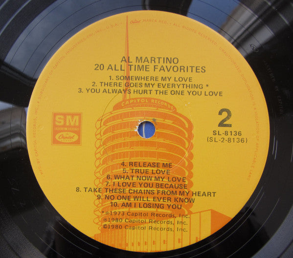 Al Martino – 20 All Time Favorites Vocal Pop / Country (vinyl)