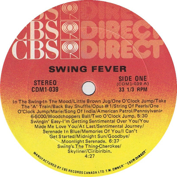 All Star Swing Band – Swing Fever - 1982-Jazz Style: Big Band, Swing (Vinyl) mint