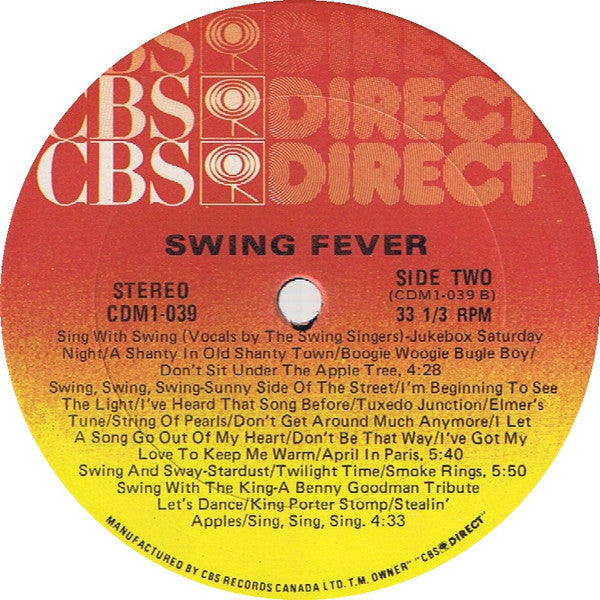 All Star Swing Band – Swing Fever - 1982-Jazz Style: Big Band, Swing (Vinyl) mint