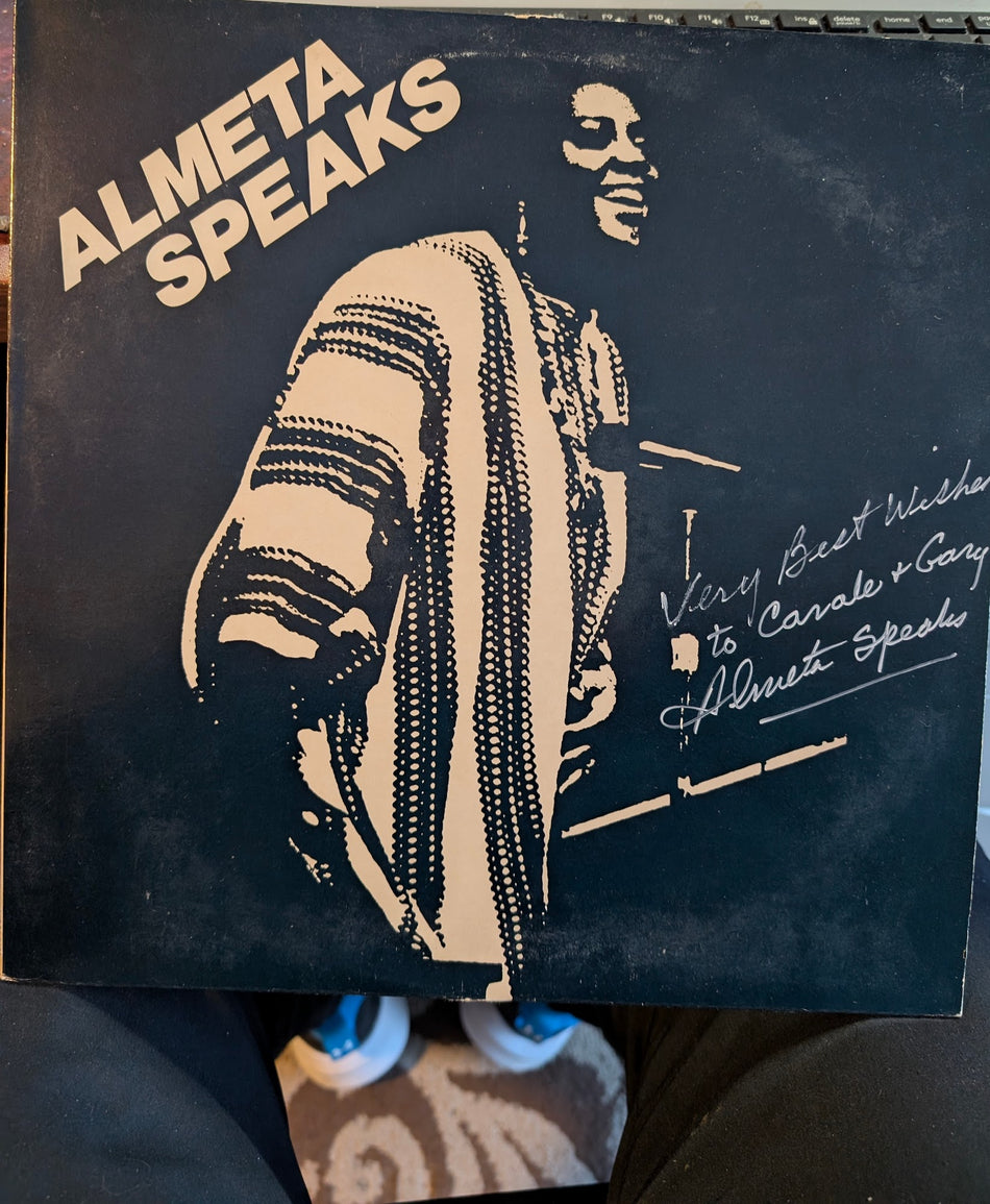 Almeta Speaks ‎– Almeta Speaks -1982 -  Jazz, Blues (vinyl)   AUTOGRAPHED COPY