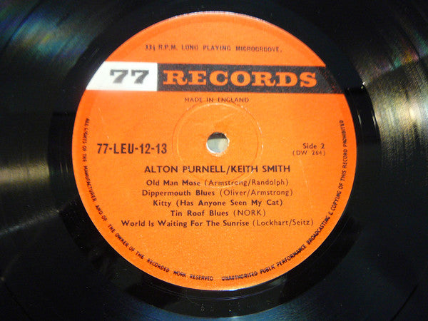 Alton Purnell ‎– Live With Keith Smith's Climax Jazz Band -1964- Jazz (Rare UK Import Vinyl)