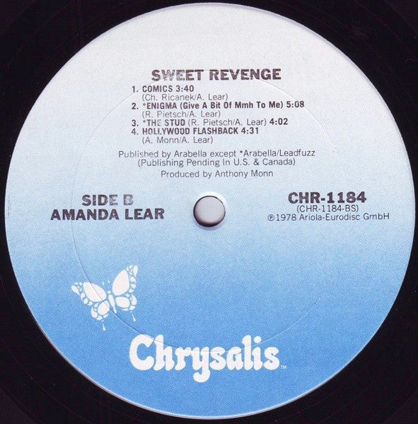 AMANDA LEAR – Sweet Revenge .1978, Disco, Pop, Euro (vinyl)
