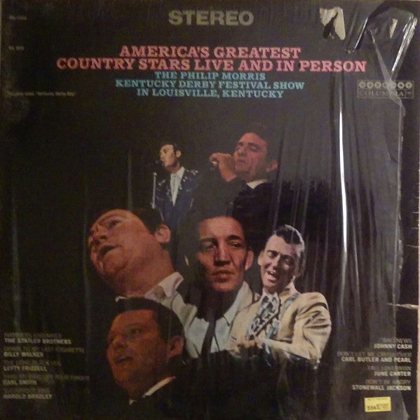 America’s Greatest Country Stars – Live and In Person (Columbia Records) single LP — Country / Live Compilation — 1970s (vinyl)