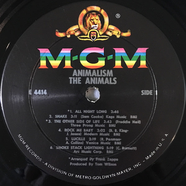 The Animals ‎– Animalism -1966 original -  Blues Rock - (rare vinyl) Amazing Shape !