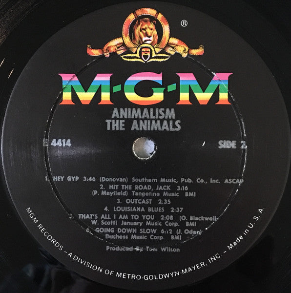 The Animals ‎– Animalism -1966 original -  Blues Rock - (rare vinyl) Amazing Shape !