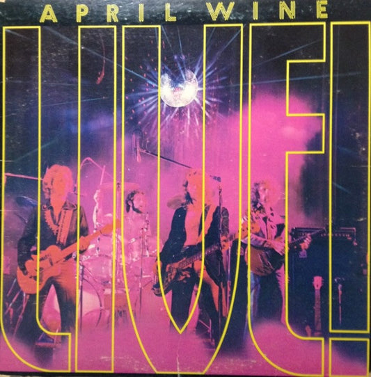 April Wine ‎– April Wine Live - 1974 Classic Rock (Clearance Vinyl) lots of marks - guaranteed though
