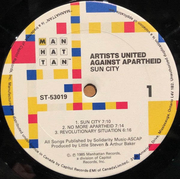 Artists United Against Apartheid – Sun City 1985-	Electronic, Hip Hop, Jazz, Rock, Blues Style: Pop Rock, Blues Rock, Contemporary Jazz, Acoustic, Electro, Synth-pop (vinyl)