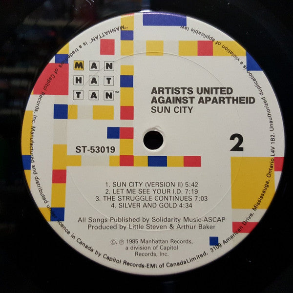 Artists United Against Apartheid – Sun City 1985-	Electronic, Hip Hop, Jazz, Rock, Blues Style: Pop Rock, Blues Rock, Contemporary Jazz, Acoustic, Electro, Synth-pop (vinyl)